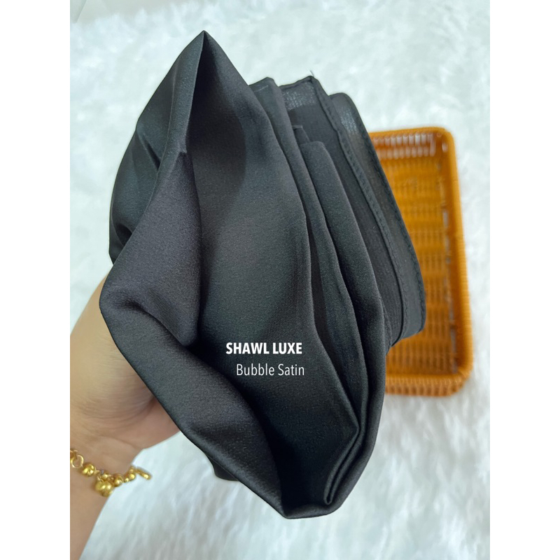 (BLACK EDITIONS)Shawl Satin Matte /Chiffon Silk Satin/ Shawl satin Muna Shopee Malaysia