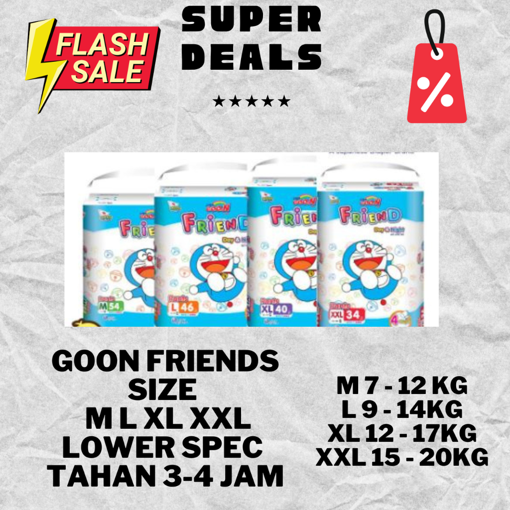 Diapers murah goon pant diapers pamper pants Shopee Malaysia