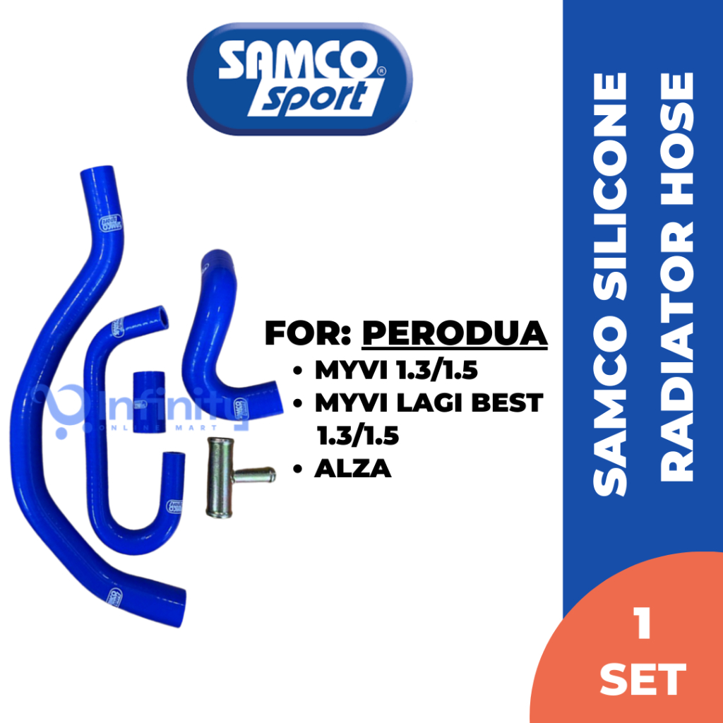 SAMCO SPORT SILICONE HOSE RADIATOR HOSE PERODUA MYVI /MYVI LAGI BEST 1.
