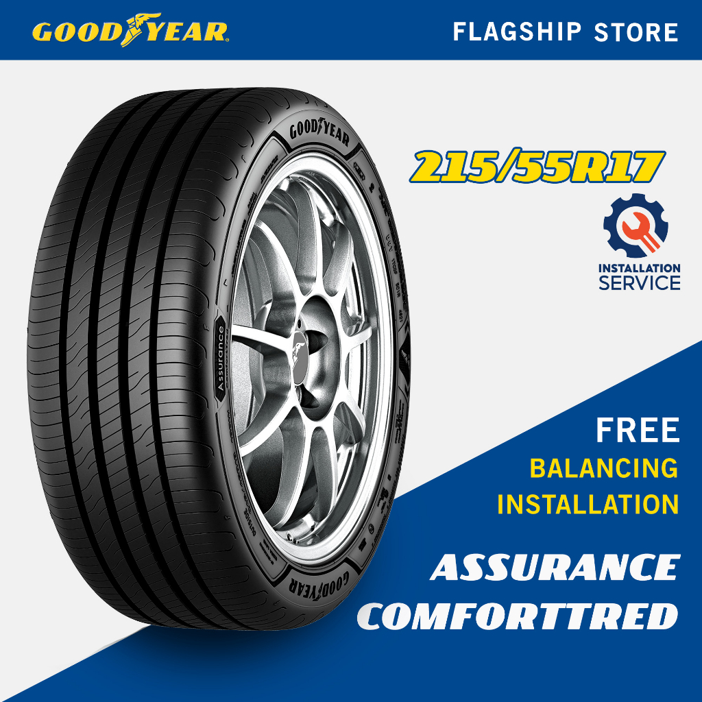 [Installation Provided] Goodyear 215/55R17 Assurance ComfortTred Tyre