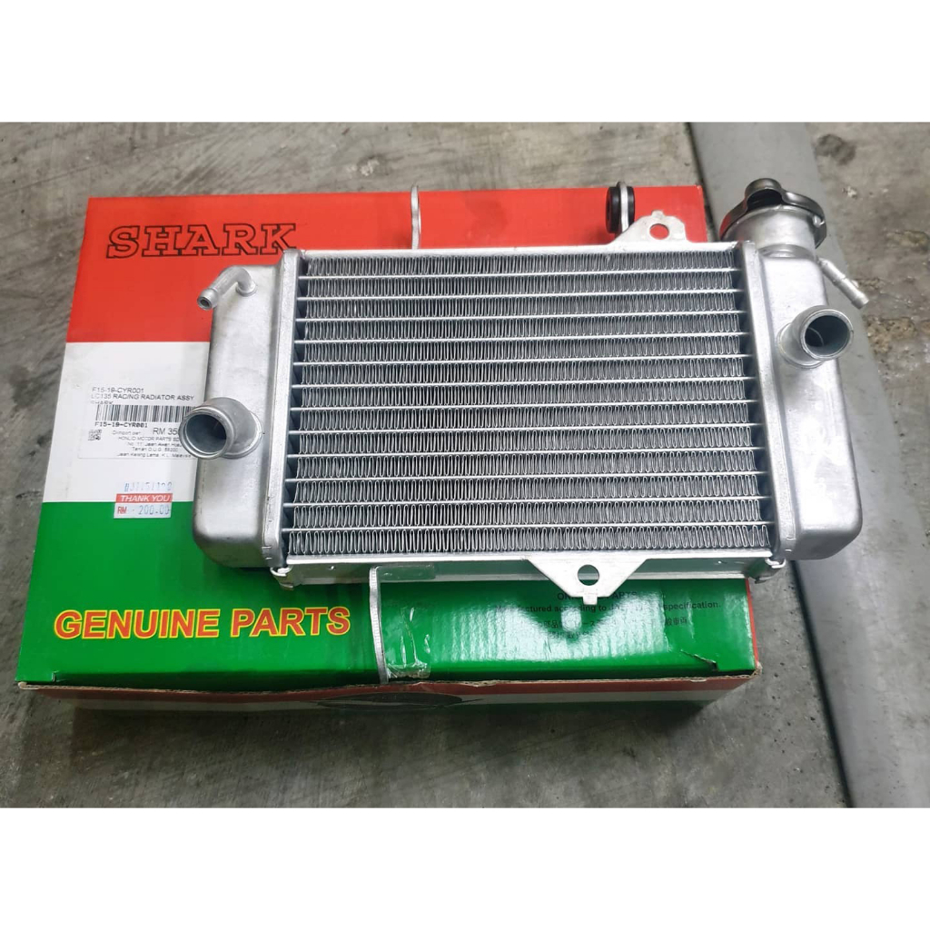 SHARK LC135 RS150 RACING RADIATOR ASSY 0 TANGKI COOLANT AIR SPARK TANK ...