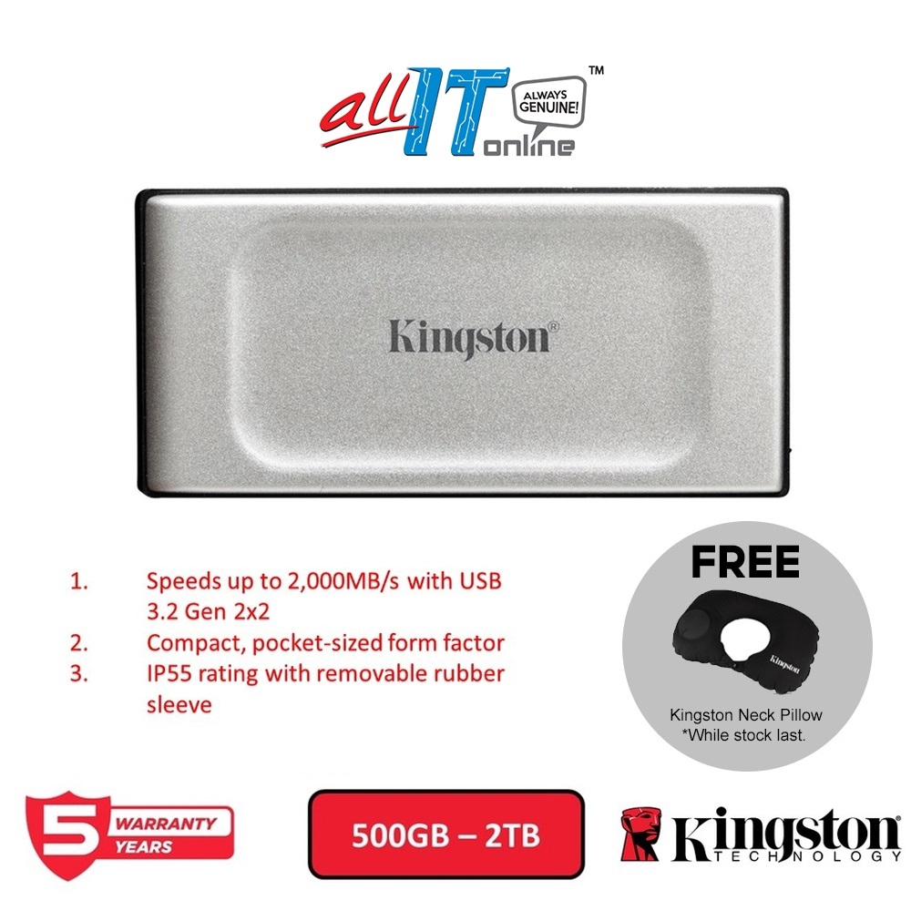 Kingston XS2000 (500GB/1TB/2TB) Portable SSD Shopee Malaysia