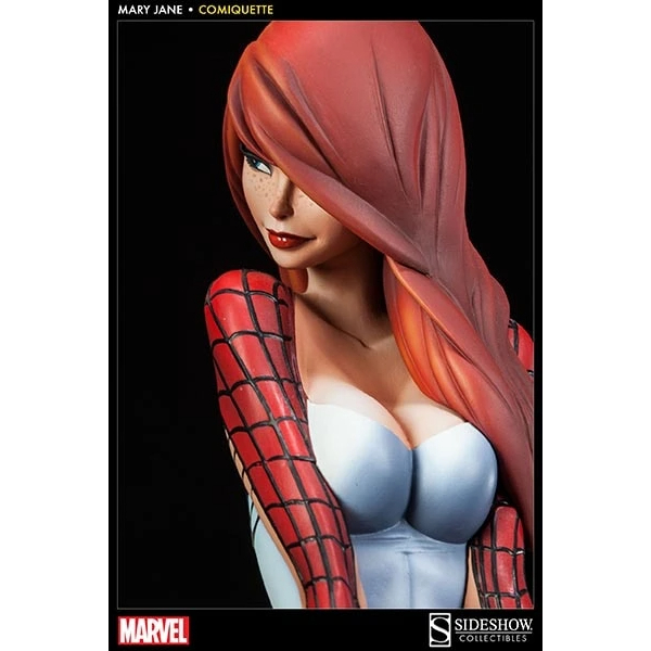 Marvel Spider Man Mary Jane Polystone Statue By Sideshow Collectibles