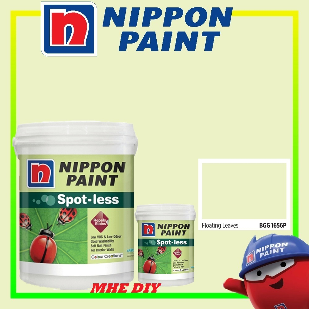 NIPPON PAINT 1L BGG 1656 P FLOATING LEAVES Interior Smooth Sheen / Matt