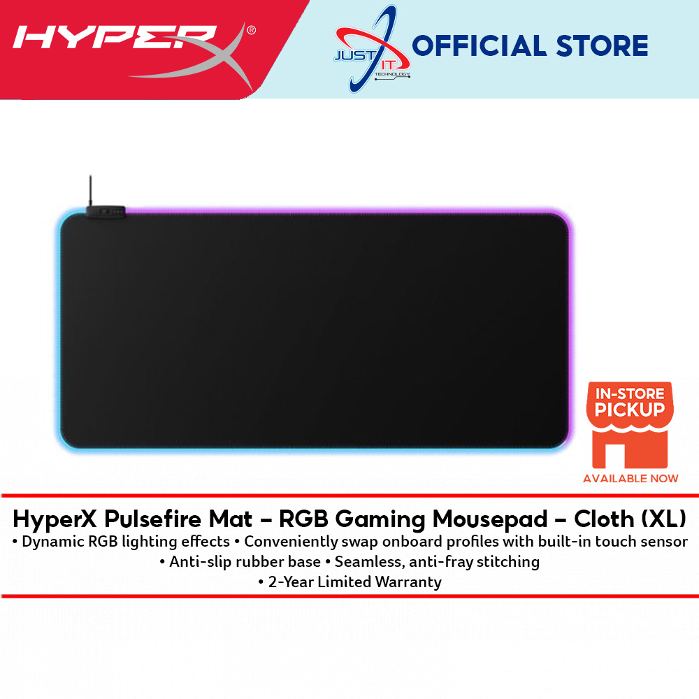 HyperX Pulsefire Mat RGB Gaming Mousepad Cloth (XL) Shopee Malaysia