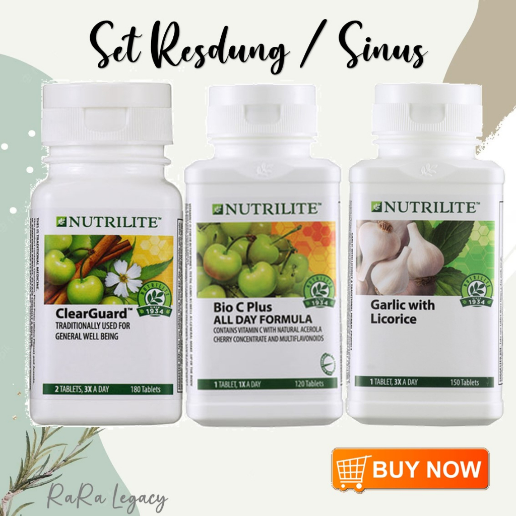 SET RESDUNG SINUS Nutrilite Amway [ClearGuard 180tab + Bio C Plus 60tab