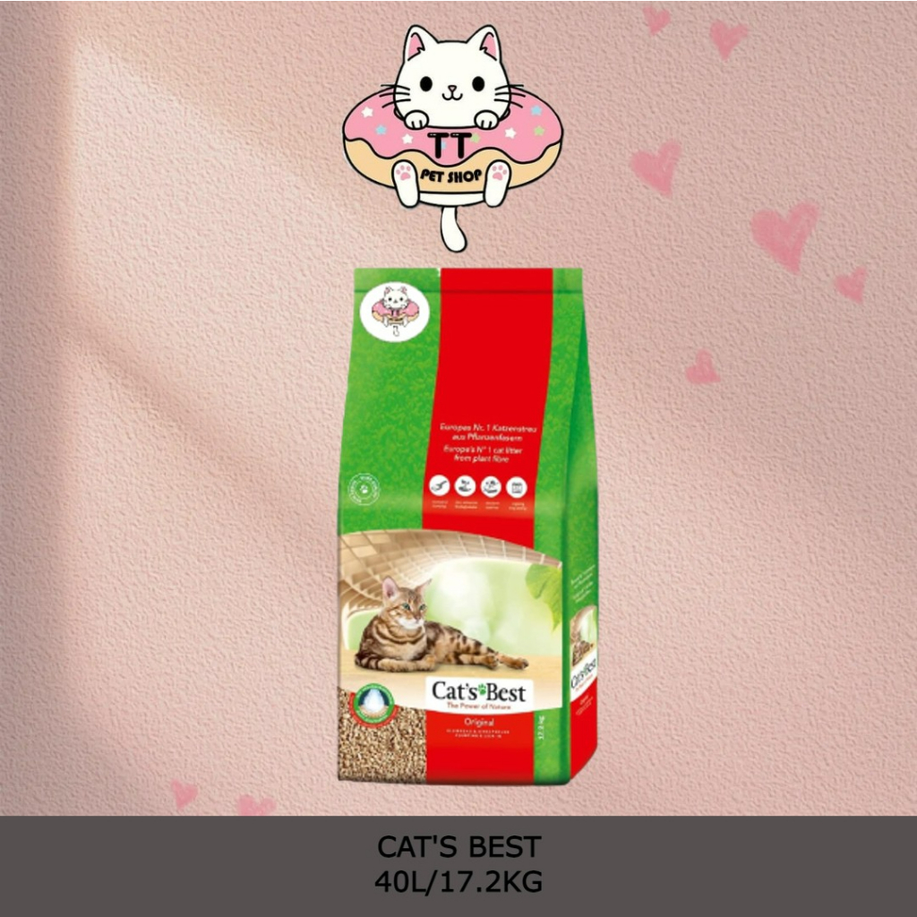 Cat's Best Oko Plus 17.2KG/40L Organic Pine Wood Cat Litter cat's best