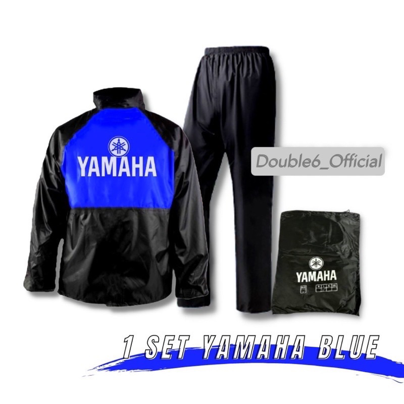 Yamaha Blue Honda Red Single Layer Raincoat with Pants Baju Hujan Rain coat Rainsuit 1 Set Shopee Malaysia