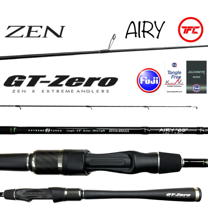 ZEN GT-ZERO AIRY Ultralight Spinning Rod UL Finesse