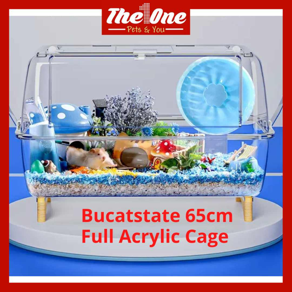 Malaysia Stock Bucatstate 65cm Full Acrylic Hamster Cage Syrian Hamster Cage Hamster Dwarf Cage Accessories Jomtheone Shopee Malaysia