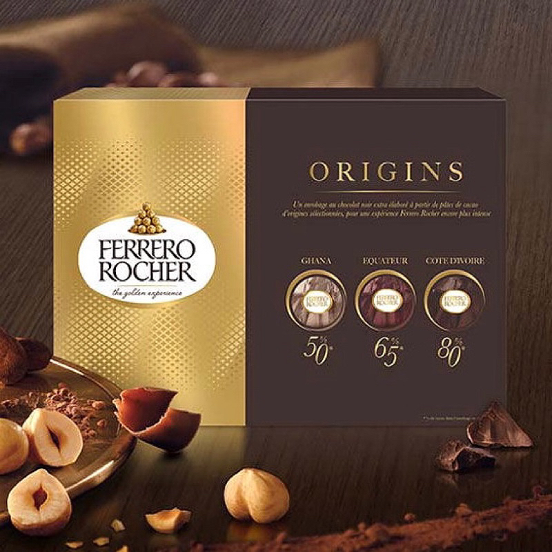 🔥💥SALE💥🔥 Ferrero Rocher Origins Italy Imported [Short Expiry] Dark  Chocolate 15pcs/box 费列罗黑金三重奏 15颗装