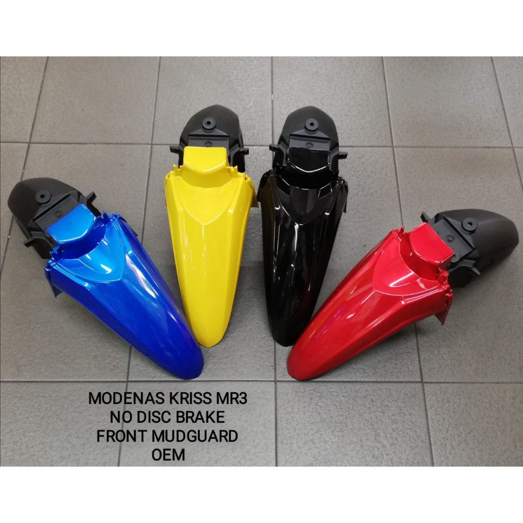 MODENAS KRISS MR3 FRONT MUDGUARD COLOUR RED,BLCK,BLUE,YELLOW OEM ...