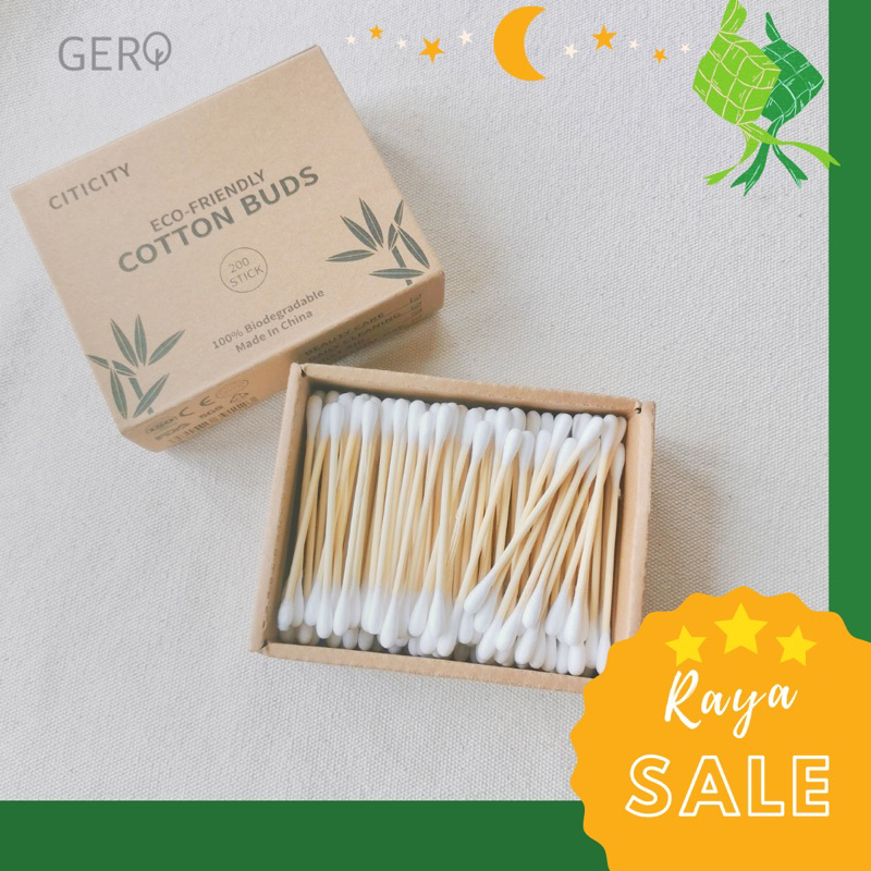 Bamboo Cotton Buds | Eco Cotton Swabs (200 Pieces)