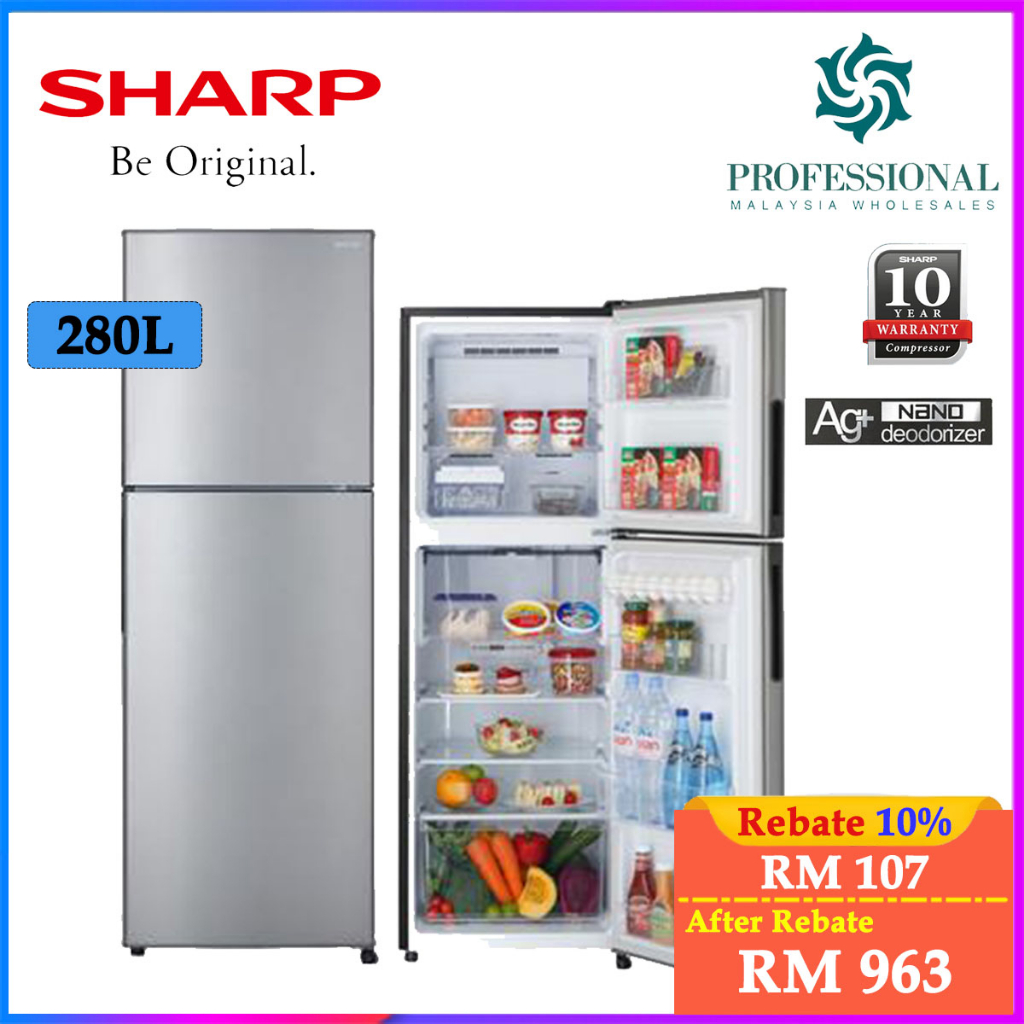 【LOWEST PRICE】SHARP FRIDGE 280L / 320L / 380L/ 410L/ 440L J TECH