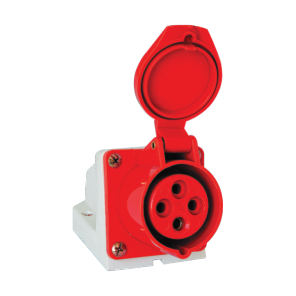 CEE INDUSTRIAL WALL SOCKET 16AMP X 4PIN ( RED ) | Shopee Malaysia