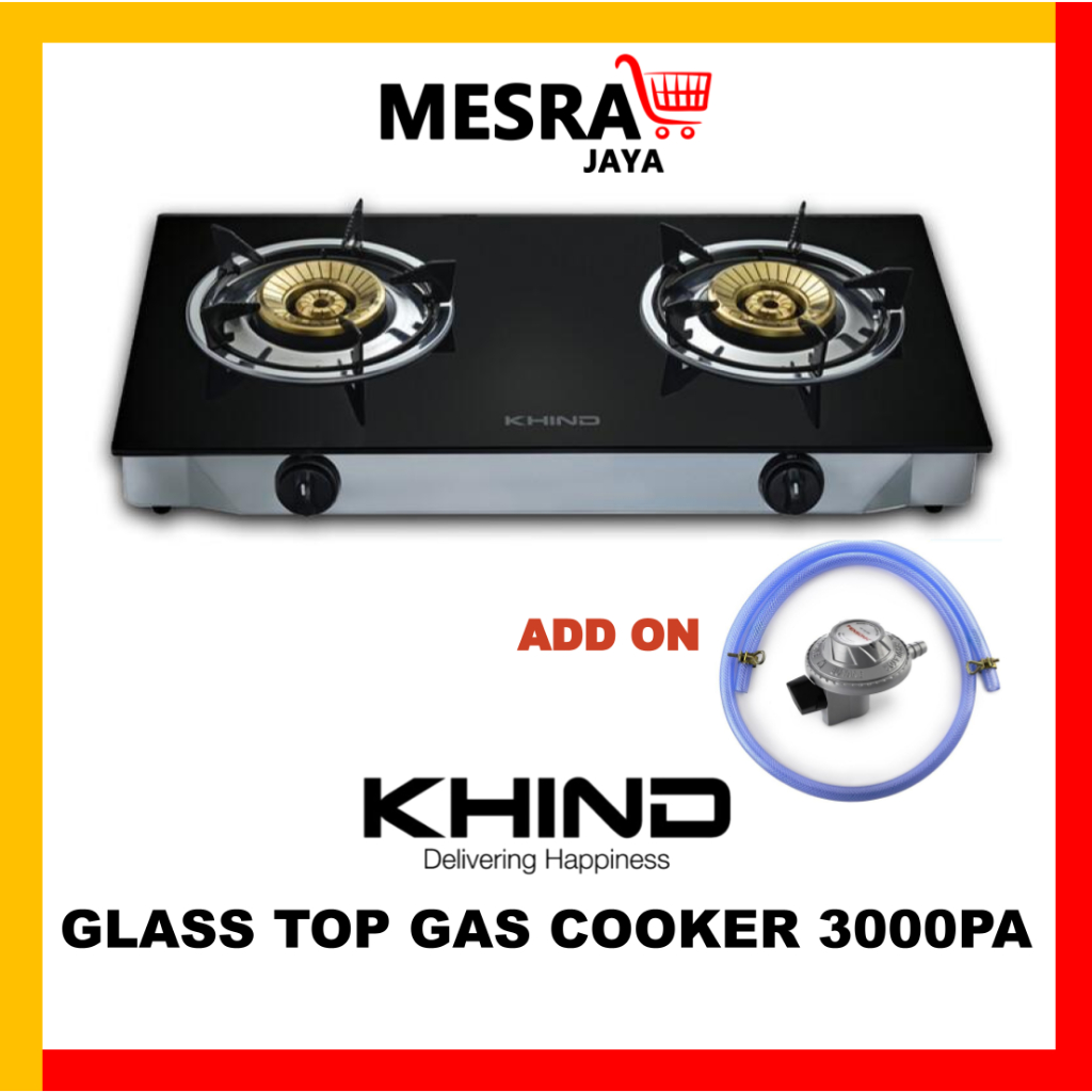 KHIND GLASS TOP GAS COOKER GCG6311 3000PA DAPUR GAS KACA Shopee Malaysia