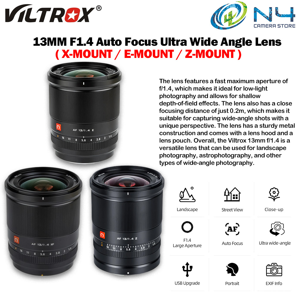 Obiettivo VILTROX 13mm F1.4 Per Nikon Z - Grandangolo Autofocus Per APS-C - Foto 5