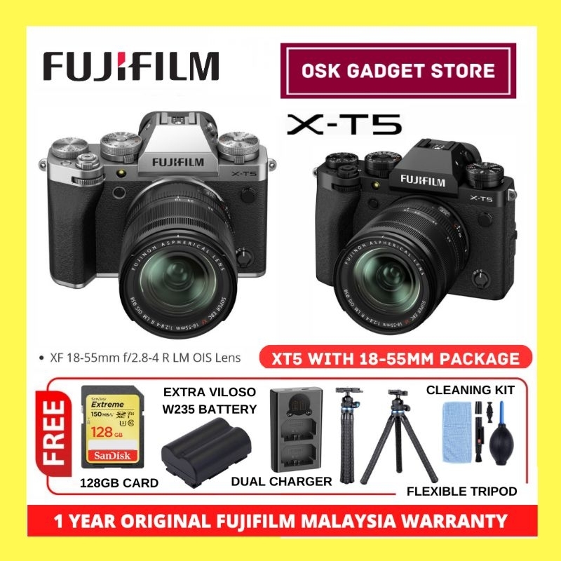 Fujifilm XT5 XT5 Mirrorless Camera Body / With 1855mm Lens 6K30P