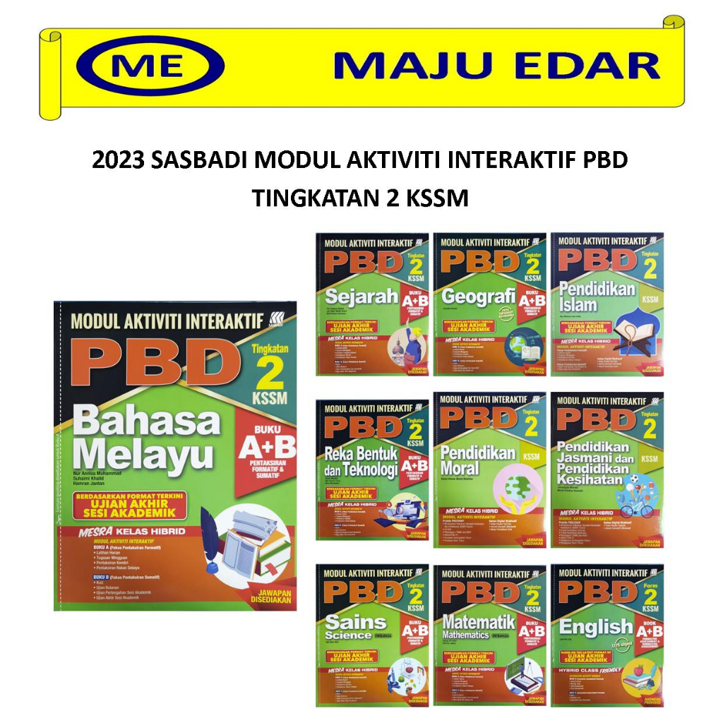 2023 SASBADI MODUL AKTIVITI INTERAKTIF PBD TINGKATAN 2 KSSM | Shopee ...