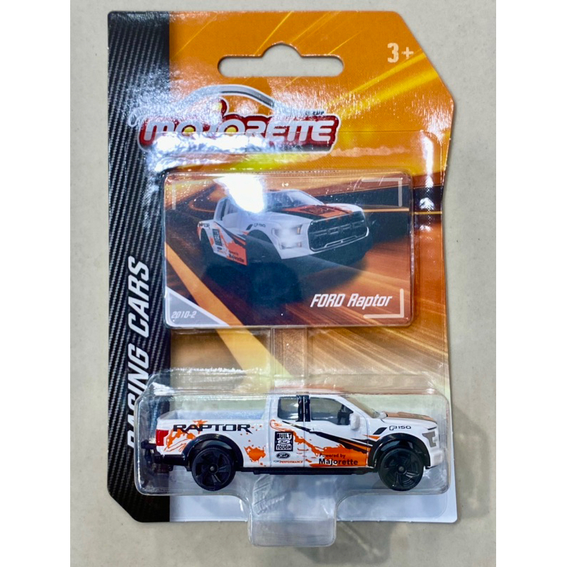 Majorette FORD RAPTOR F150 White Orange Build Tough Racing Truck 1/64 ...