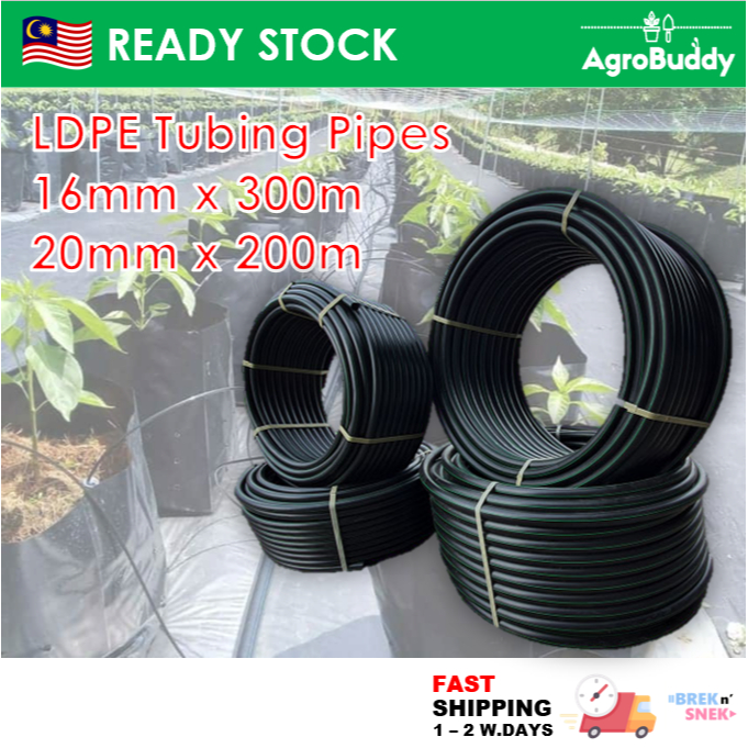 AgroBuddy 16/20mm LDPE Irrigation Tubing Poly Pipe Water Tubing ...