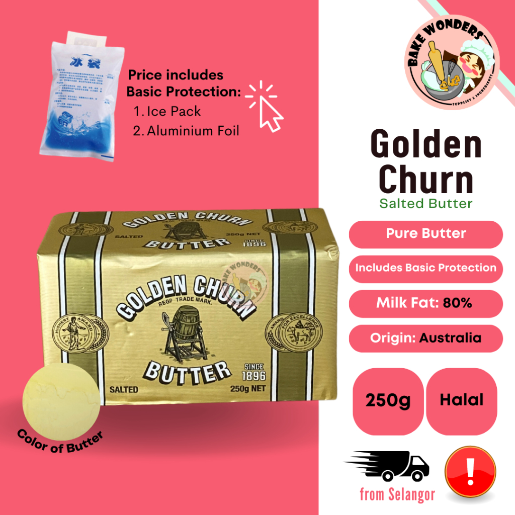 [ Chill ] Golden Churn Butter Golden Churn Salted Butter Golden Churn