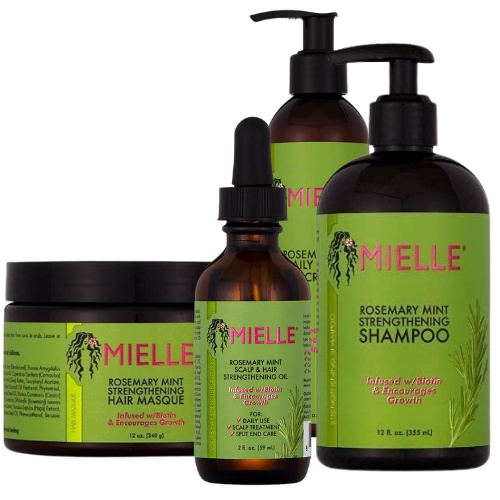 Mielle Shampoo Strengthening Mask / Hair Oil Rosemary Mint 355 ml