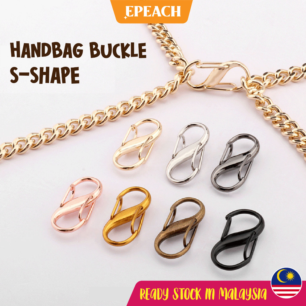 epeach Handbag Adjuster S Shape Buckle Chain Strap Metal Adjustable ...