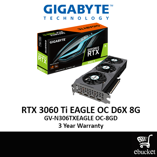 Gigabyte GeForce RTX 3060 Ti EAGLE OC D6X 8G (GV-N306TXEAGLE OC