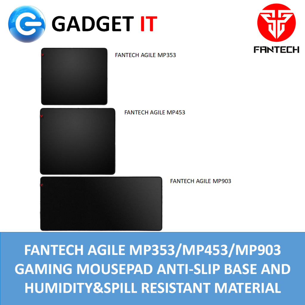 FANTECH AGILE MP353/MP453/MP903 GAMING MOUSEPAD ANTI-SLIP BASE AND ...