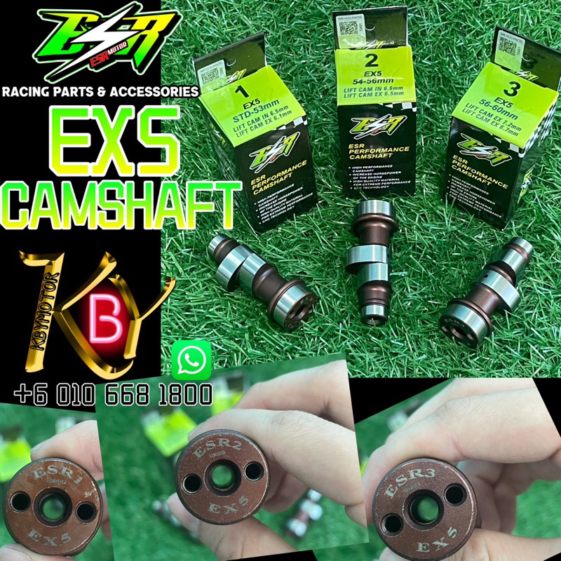 100%Original ESR Racing CAMSHAFT EX5 WAVE100 (ESR1/ESR2/ESR3) | Shopee ...