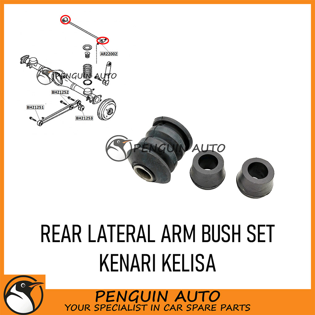 PERODUA KENARI KELISA REAR LATERAL ARM BUSH 1SET Shopee Malaysia