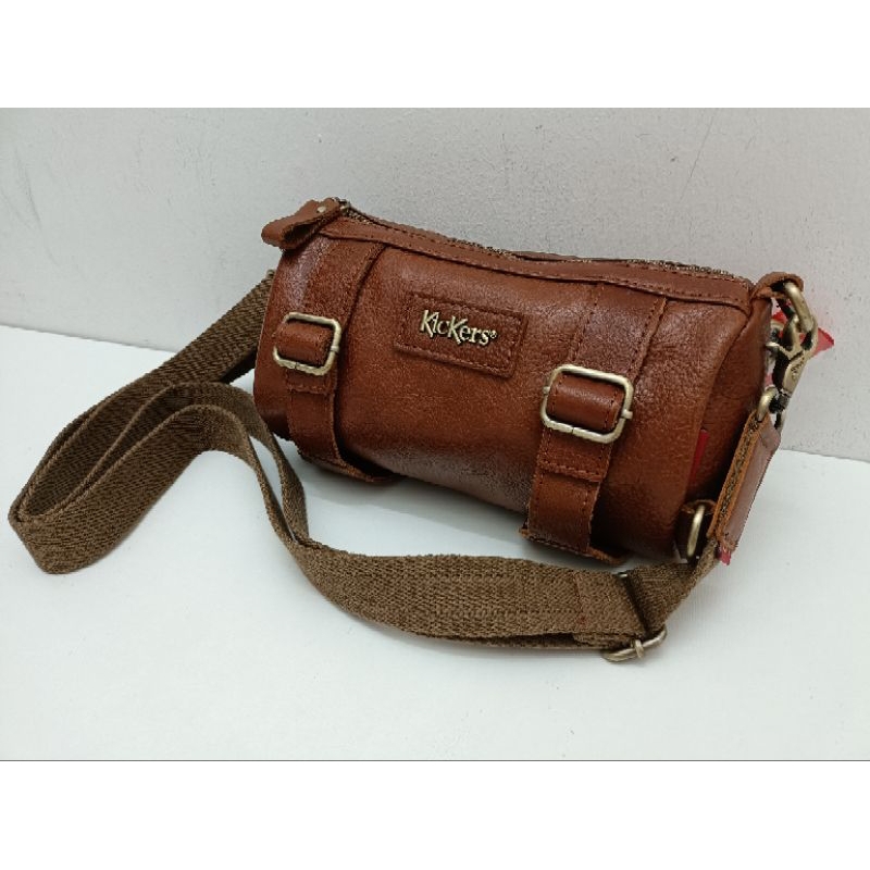 Kickers Men s Genuine Leather Pouch Waist Bag Mobile Phone IC89776