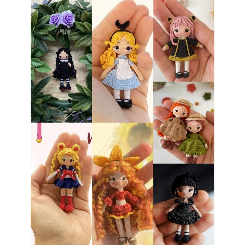 (E Pattern Tutorial) New Cute Miniature Amigurumi Doll Patterns ...