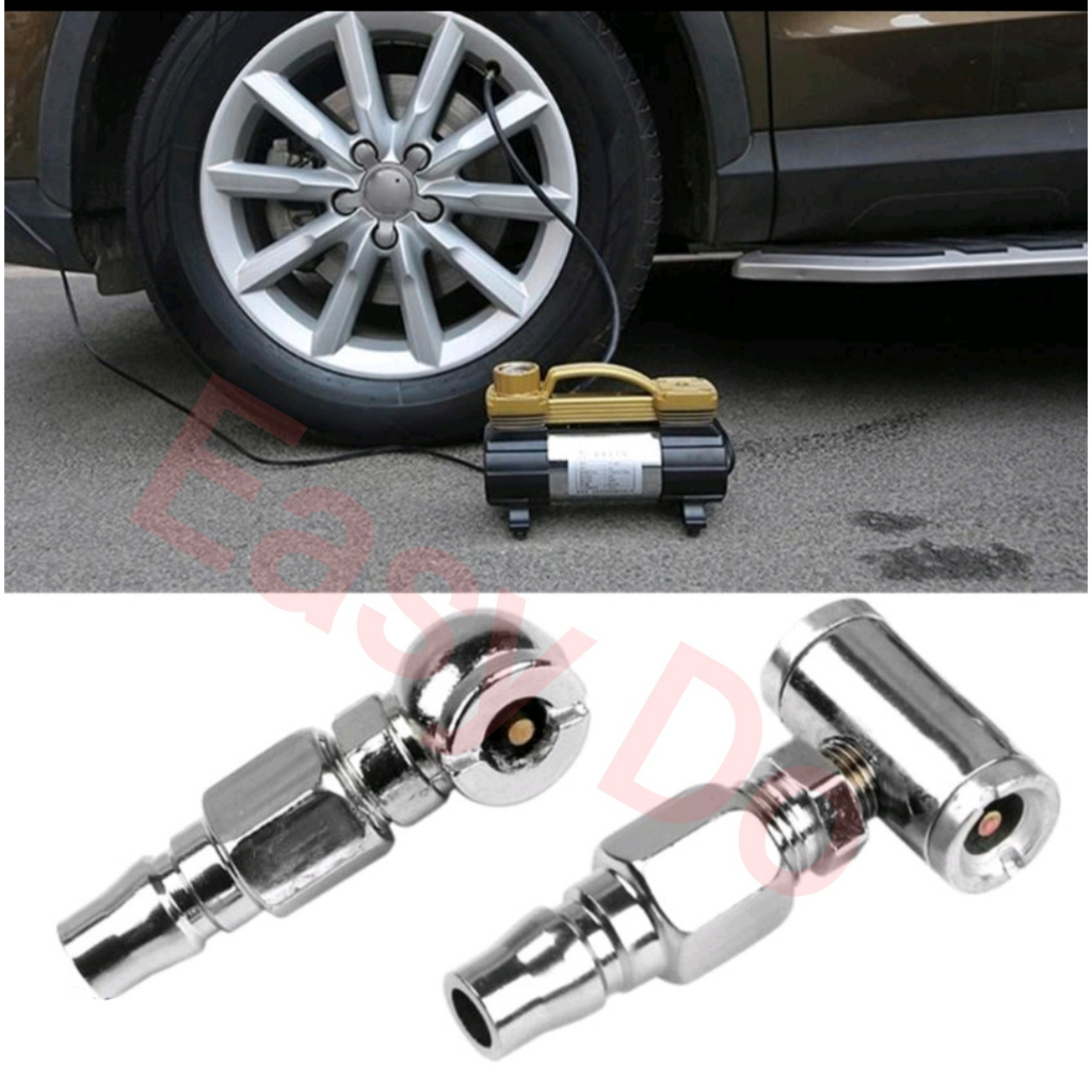 Auto Car Tire Tyre Air Pump Nozzle Inflatable Dualhead Chuck