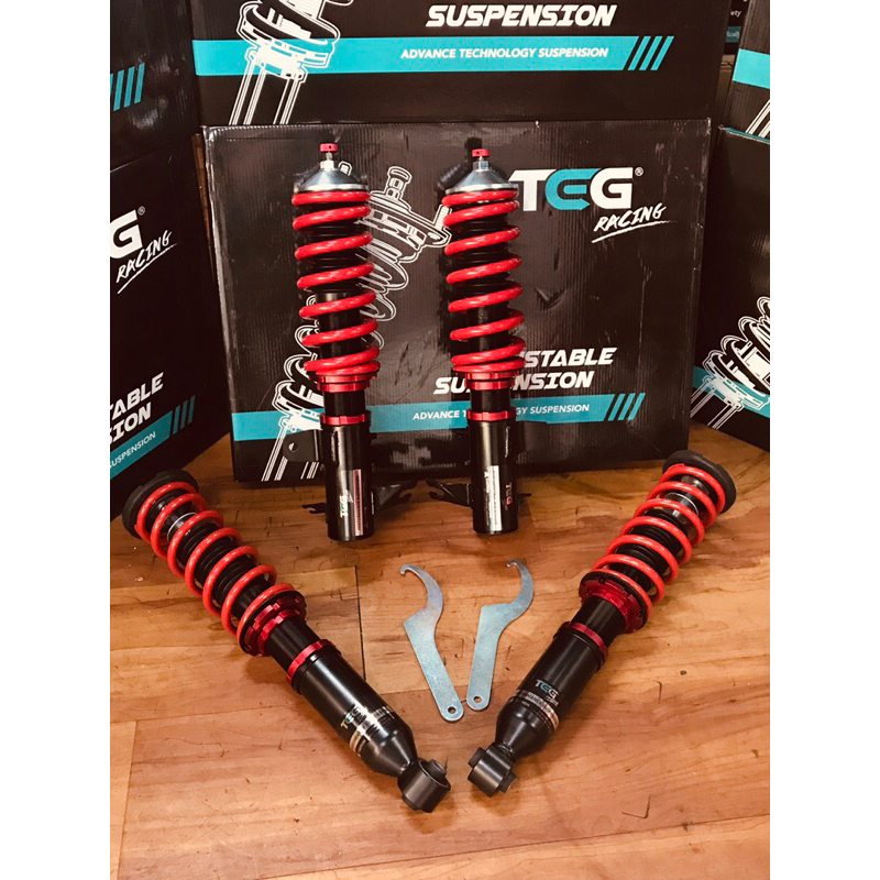 PROTON WIRA/ WAJA/ GEN2/ PERSONA HILOW SOFT HARD BODY SHIFT ADJUSTABLE SUSPENSION TEG RACING