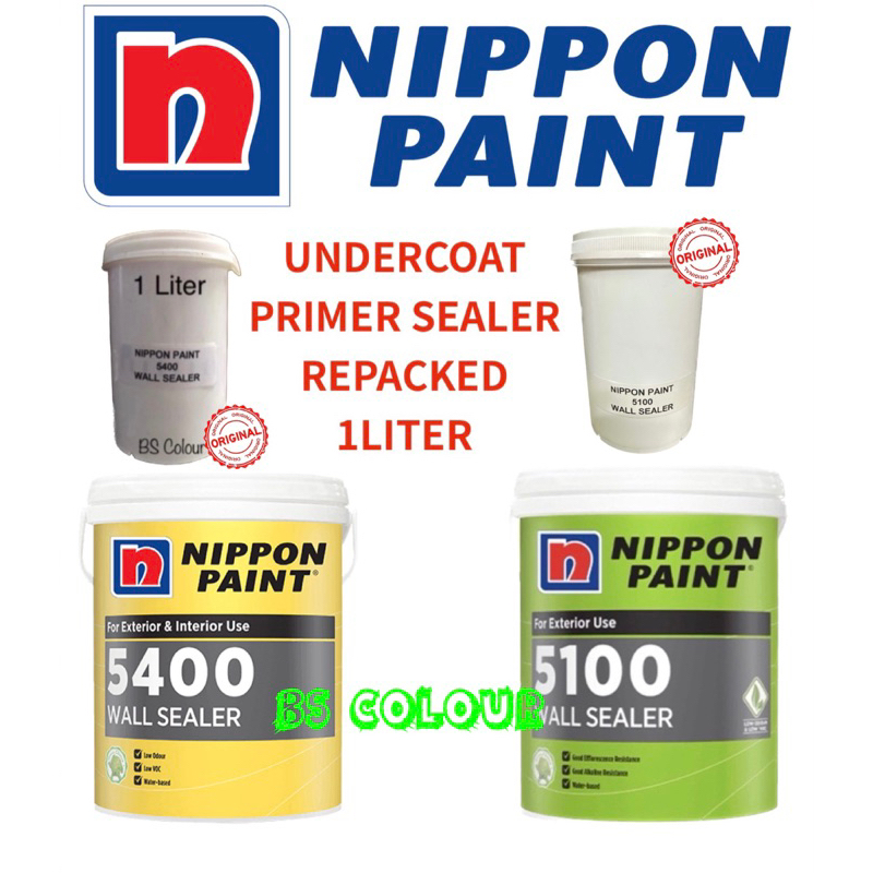 1L NIPPON PAINT UNDERCOAT PRIMER SEALER / WATERBASE EXTERIOR SEALER