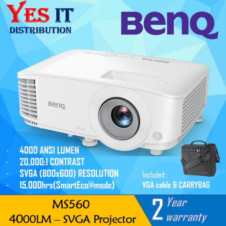 BenQ MS560 SVGA / MX560 XGA Business Projector For Presentation (VGA