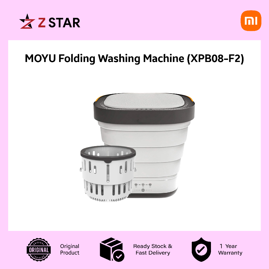 MoYu 2nd Gen With Pasteurization Portable Mini Folding Clothes Washing