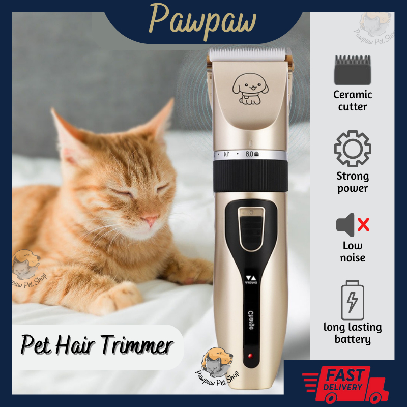 Pawpaw Cat Dog Pet Hair Trimmer Shaver Clipper Cutter Fur Machine Grooming Set Mesin Gunting Cukur Potong Bulu Kucing Shopee Malaysia