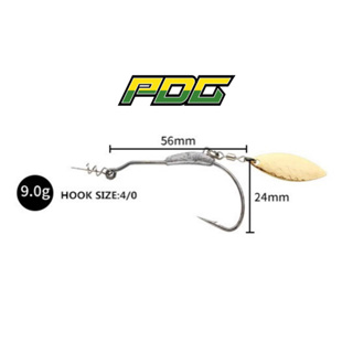 PDG Fishing Hook Blade Jig Head Blade Matakail Mancing Haruan Mata Kail  Mancing Fishing Soft Plastic Lure Hooks