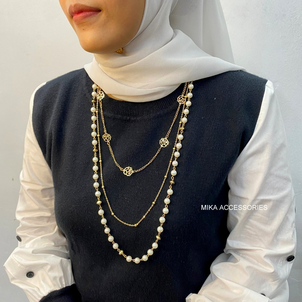 Long elegant necklaces shop