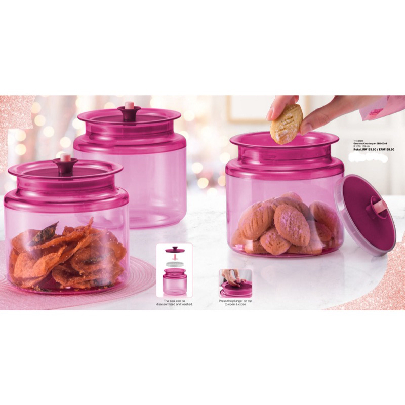 Tupperware Gourmet Counterpart (3 pcs) 900ml | Shopee Malaysia