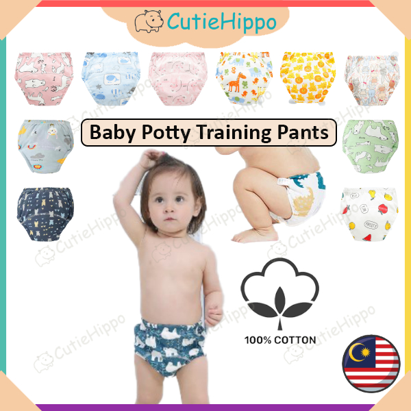 Kids Potty Training Pants Baby Washable Underwear Reusable Toilet Cloth