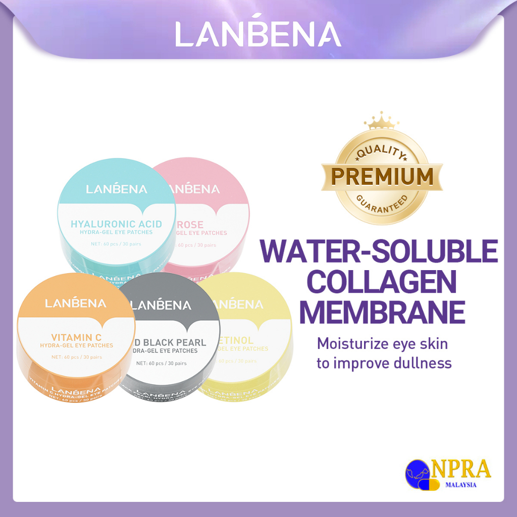 LANBENA Eye Mask Hyaluronic Acid Collagen Moisturizing Eye Patch Facial