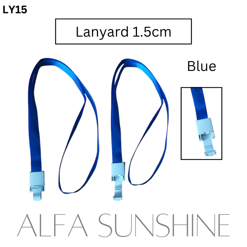 ALFA | Cotton Lanyard with Hook and Buckle & 2-Sided Vertical Hard Case ...