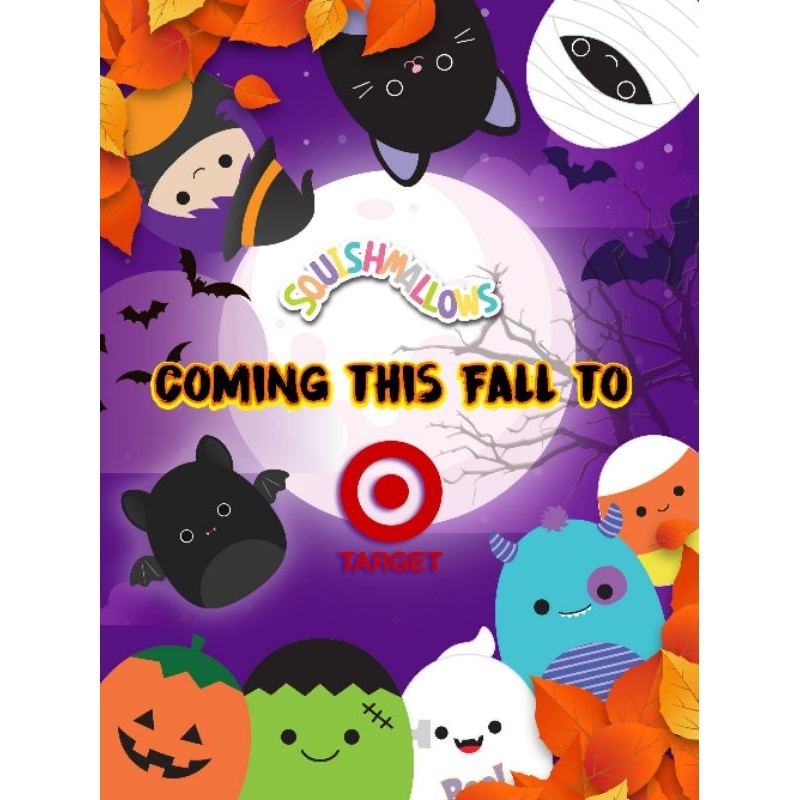 ONE SQUISHMALLOWS HALLOWEEN MYSTERY CAPSULE , 4"& plush toys 10"/12