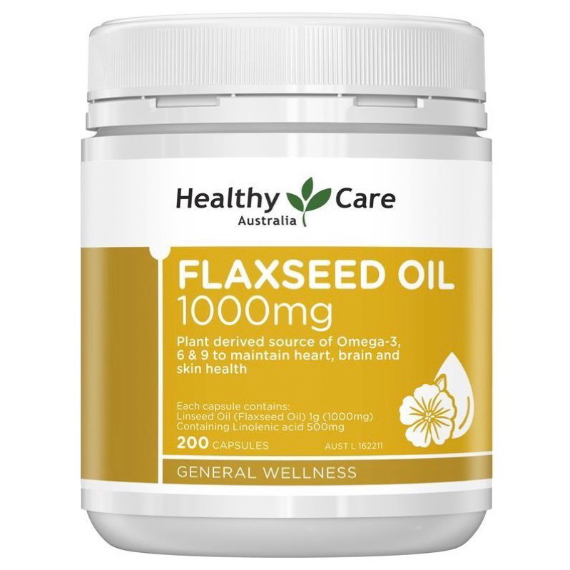 Original Healthy Care Flaxseed Oil 1000mg capsule from Australia ...