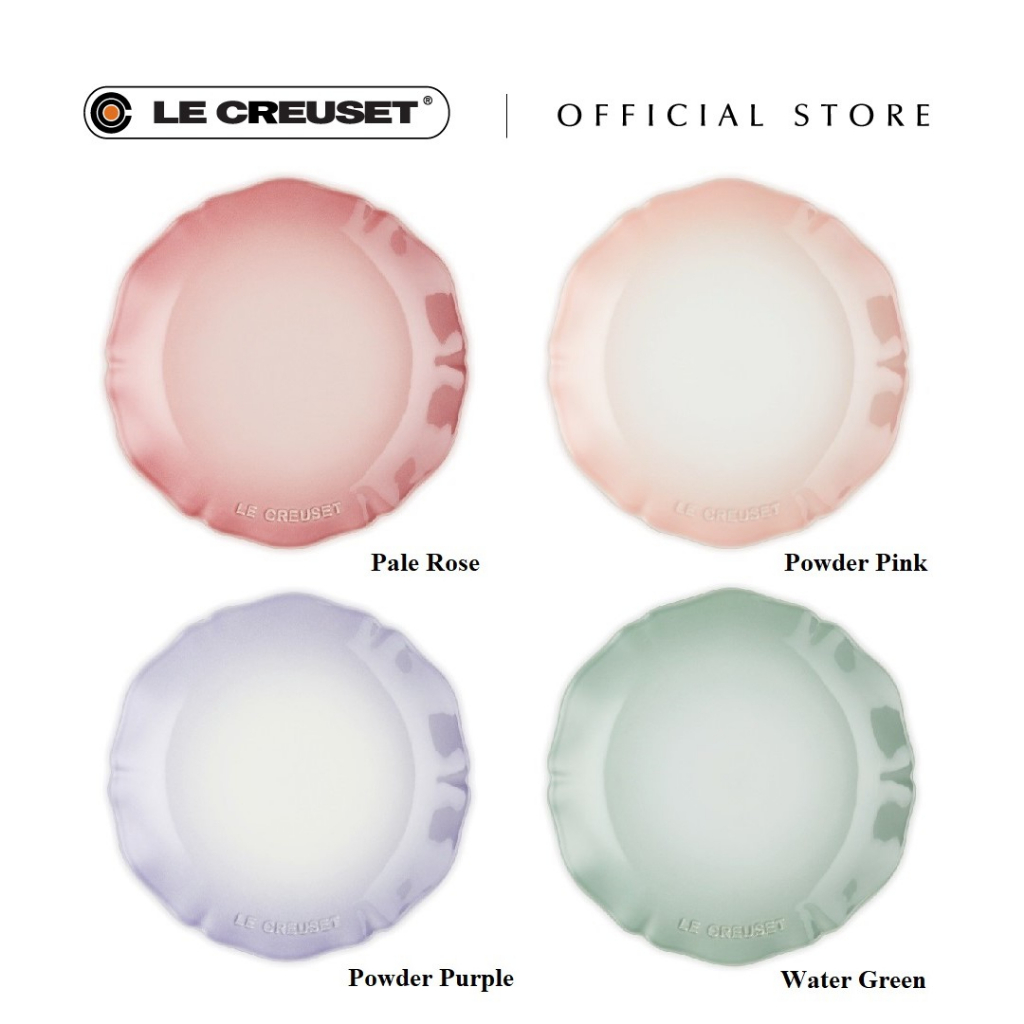 Le Creuset Stoneware Elegant Frill Plate (25cm) Shopee Malaysia