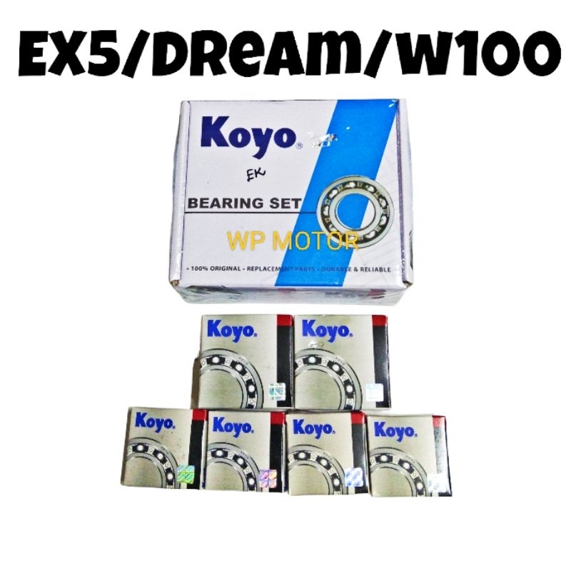 EX5/Dream/Wave100 Engine Bearing Set/Enjin Bearing Racing Full Set (C3 KOYO JAPAN) Shopee Malaysia